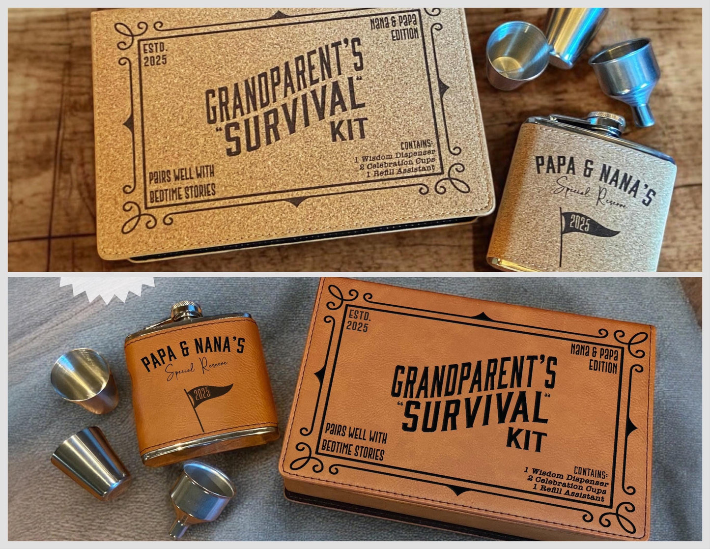 Guess What Grandparents Flask Gift, New Grandparents Gift, Grandparent gifts
