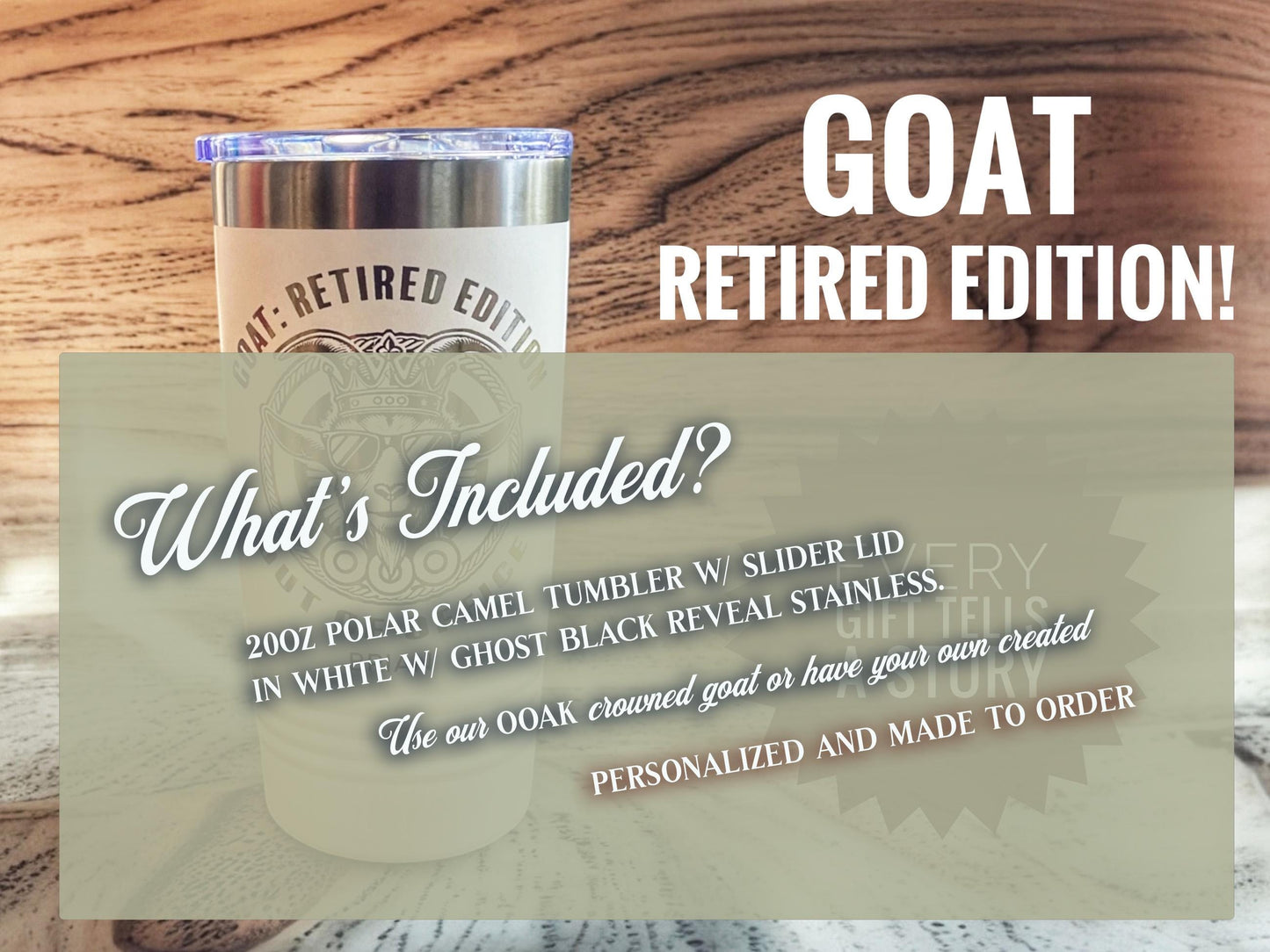 Retirement Gifts, Retirement Gift for Men Women, Retirement Tumbler, Retirement Gifts Personalized, Funny Goat Retirement Gift