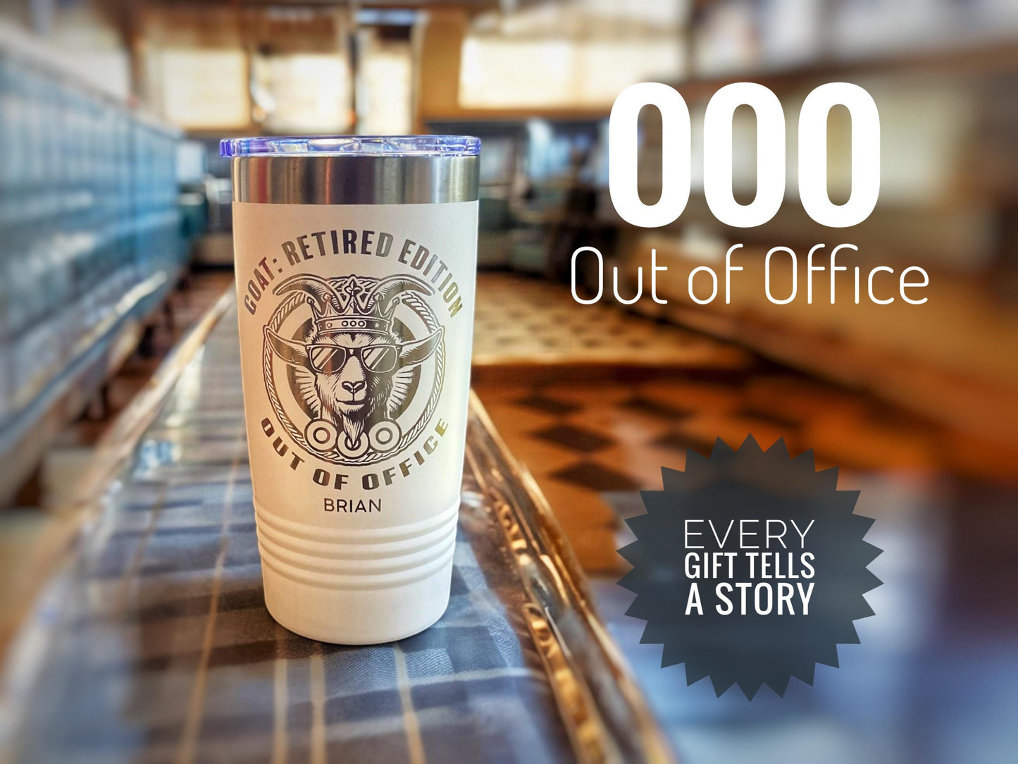 Retirement Gifts, Retirement Gift for Men Women, Retirement Tumbler, Retirement Gifts Personalized, Funny Goat Retirement Gift