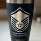 Military Retirement Gift, Airforce Retirement Gift, Veteran Gift, Airforce Promotion Gift, Personalized Airforce Insignia Tumbler