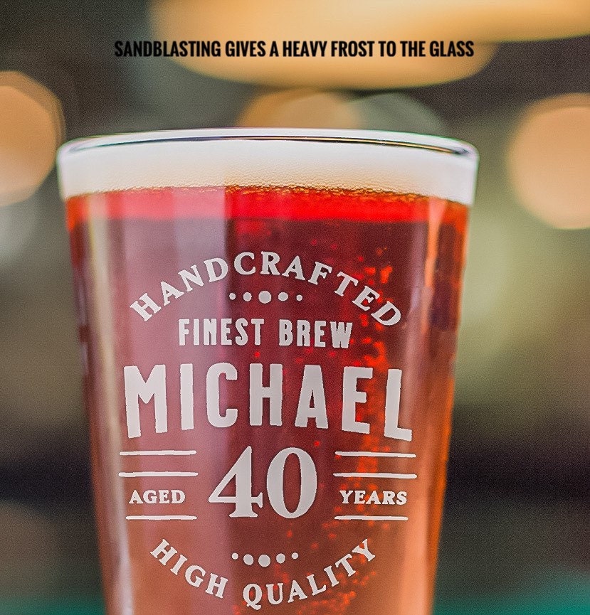 41st Birthday, 41 Years Old, 41st Birthday Pint Glass, Birthday Gift for Him, 1982 Birthday Gift, Personalized Birthday Gift