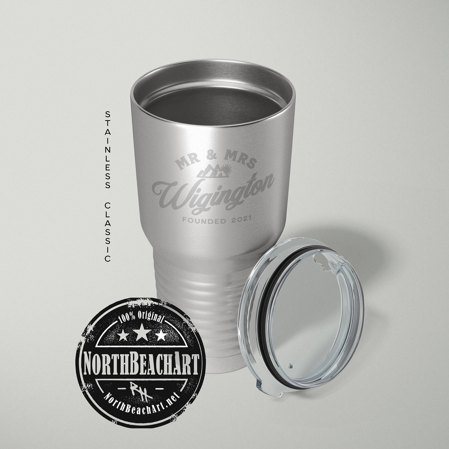 Couples Wedding Tumbler Gift, 10th Anniversary Gift, Mr Mrs Gift, Anniversary Gift