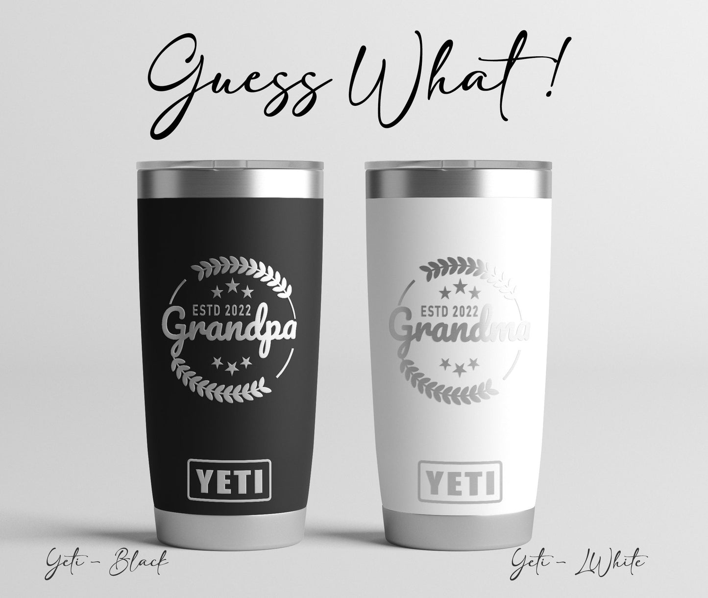 Pregnancy Announcement Yeti or Polar Camel Tumbler, New Grandparents Gift, Grandparent Baby Announcement, Grandparent Gift