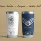 Military Retirement Gift, Airforce Retirement Gift, Veteran Gift, Airforce Promotion Gift, Personalized Airforce Insignia Tumbler