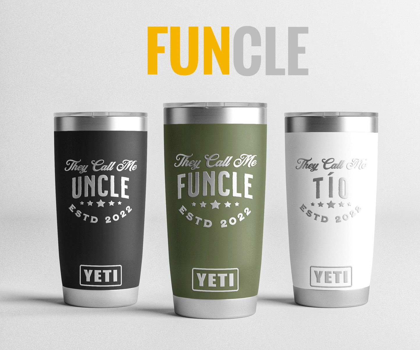 Uncle Gift, Godfather proposal, Uncle Personalized Yeti® or Polar® Camel Tumbler, Uncle Birthday, Funcle Tumbler