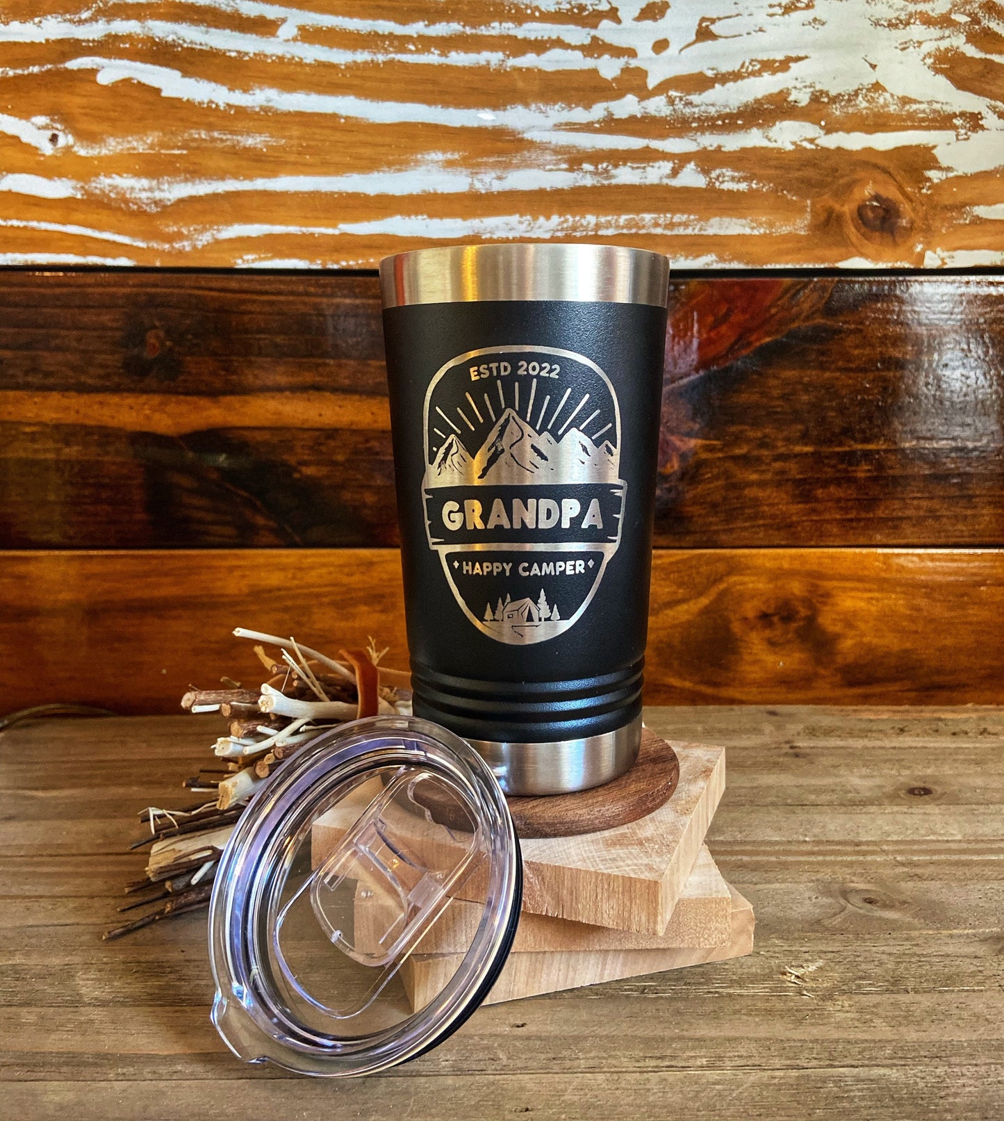Pregnancy Announcement Tumbler Pint, New Grandparents Gift, Grandparent Baby Announcement, Grandparent Gift