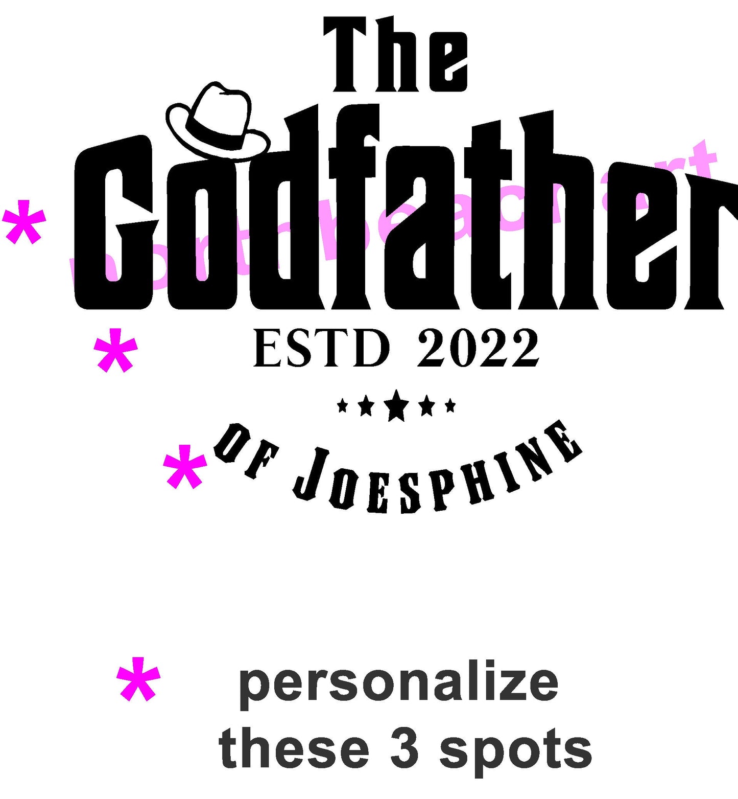 Godfather Gifts Personalized OOAK Tumbler