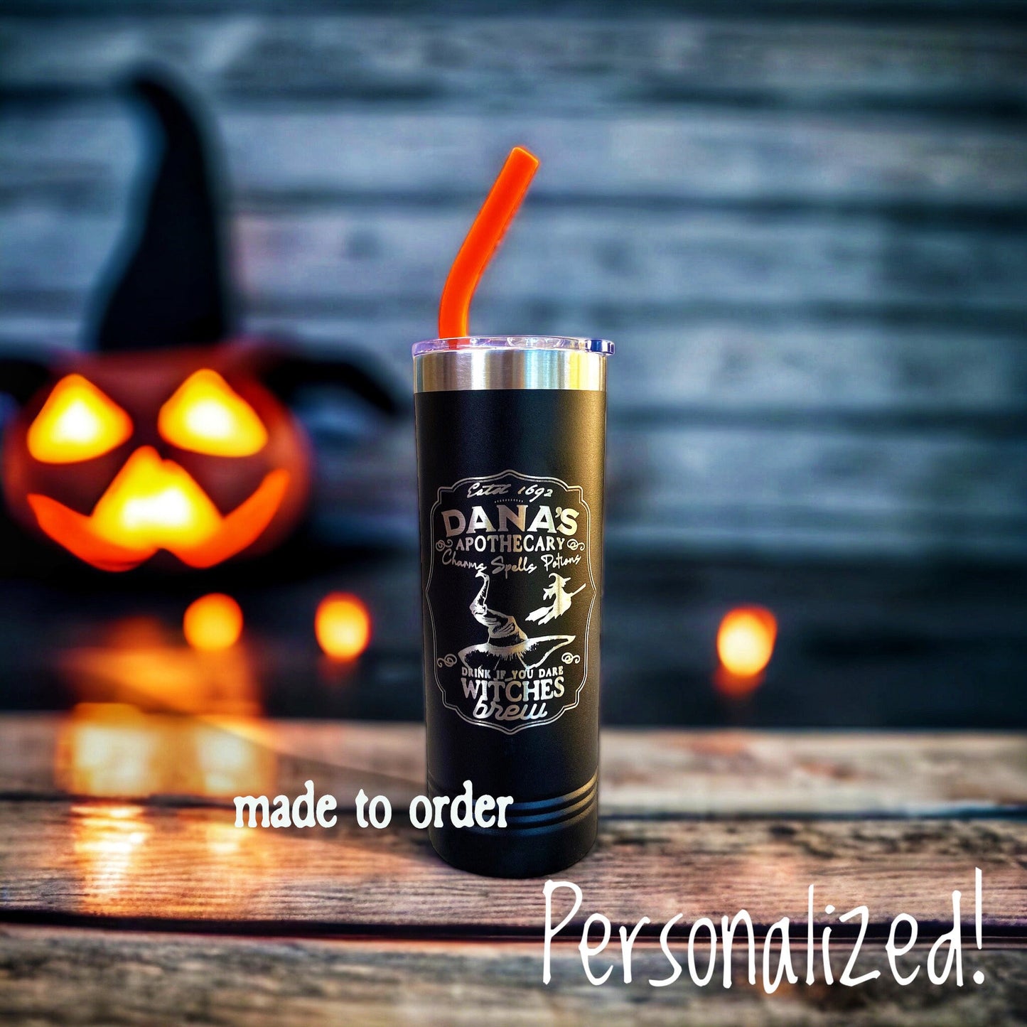 Personalized Witches Halloween Tumbler