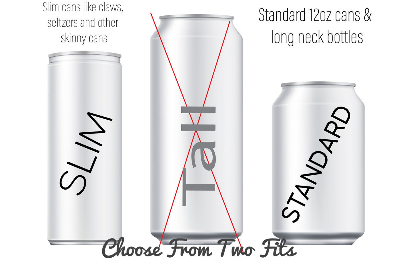 Awesome 10th Anniversary Gift! Personalized Anniversary Can Coolers in Stainless Steel