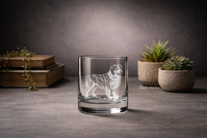 Australian Shepherd Dog Glass