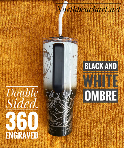 Go Out And Paint The Stars! 40oz Ombre Travel Tumbler