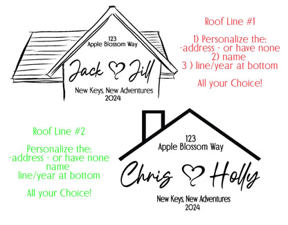 Personalized Wood Slate Cheese Board Set | New Home Gift | Realtor Closing Present | Housewarming Gift