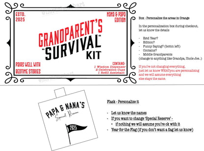 Guess What Grandparents Flask Gift, New Grandparents Gift, Grandparent gifts