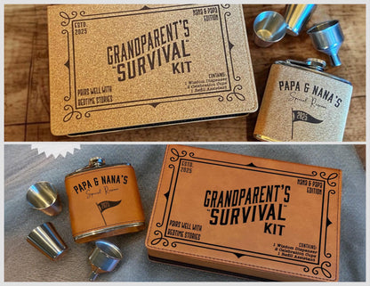 Guess What Grandparents Flask Gift, New Grandparents Gift, Grandparent gifts