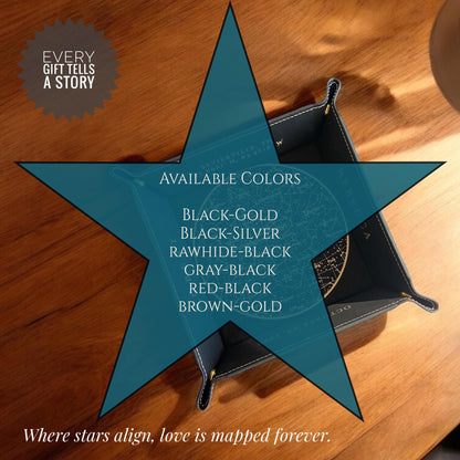 Personalized Star Map Valet Tray the best 3rd Anniversary Gift