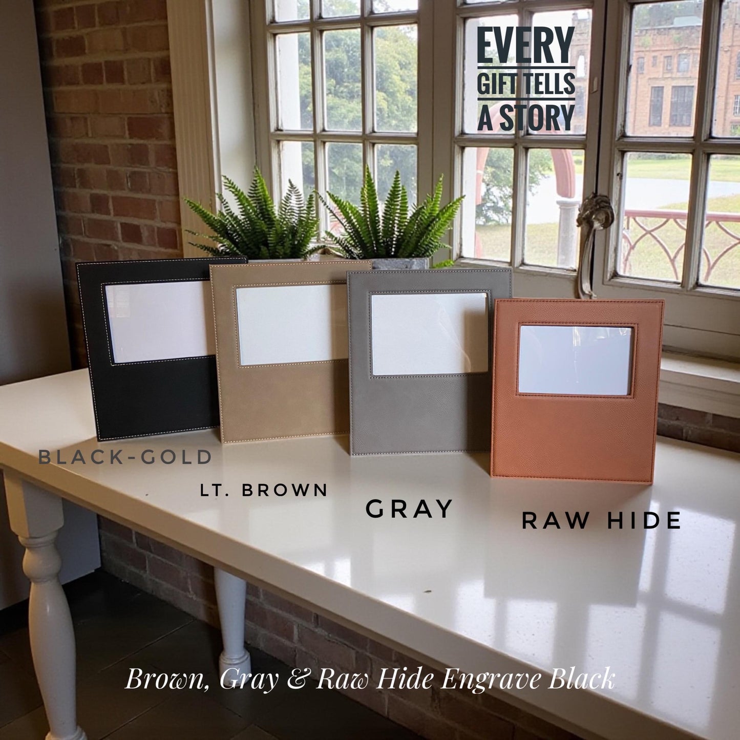 Personalized 3rd Anniversary Leather Gift, Couples Picture Frame, Custom Wedding Gift, Wedding gifts for couple, Engraved Photo Frame