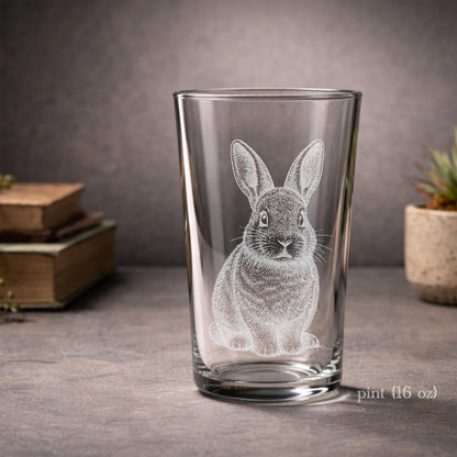 Woodland Rabbit Glass