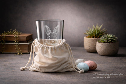Woodland Rabbit Glass