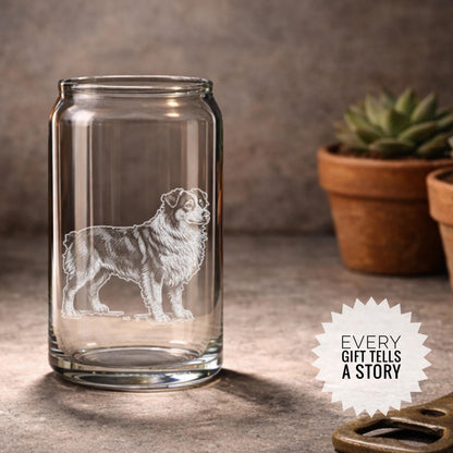 Australian Shepherd Dog Glass