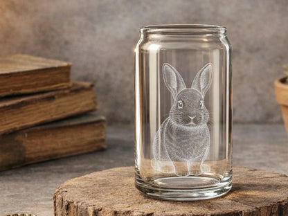 Woodland Rabbit Glass