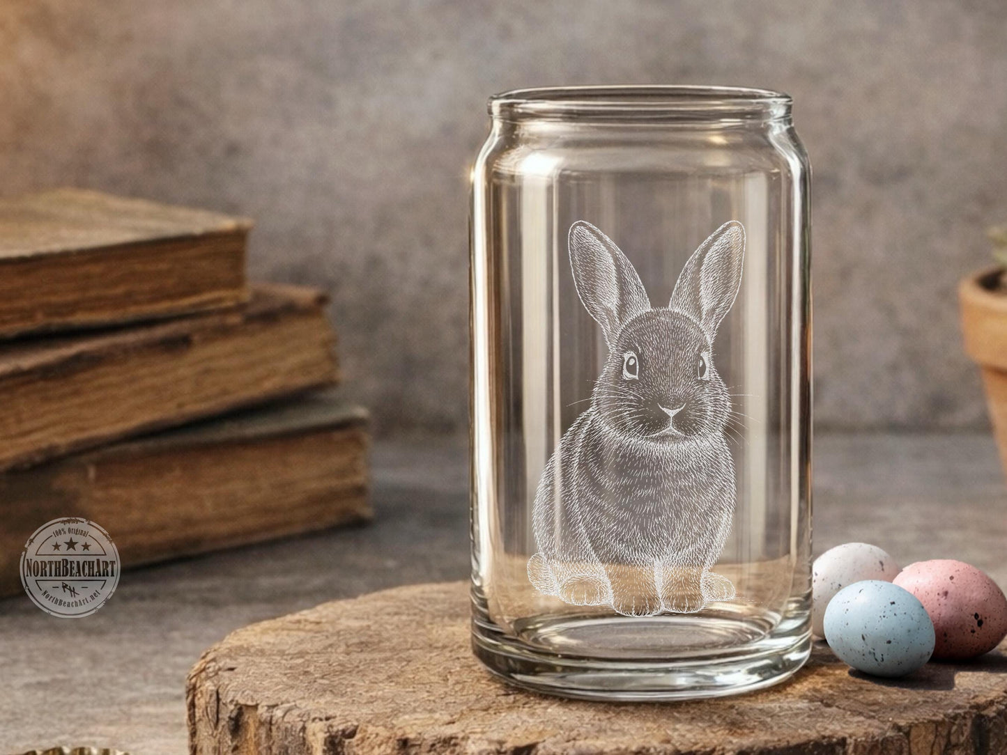 Woodland Rabbit Glass