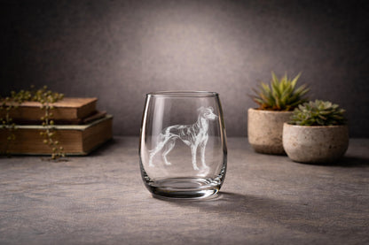 Whippet Dog Glass