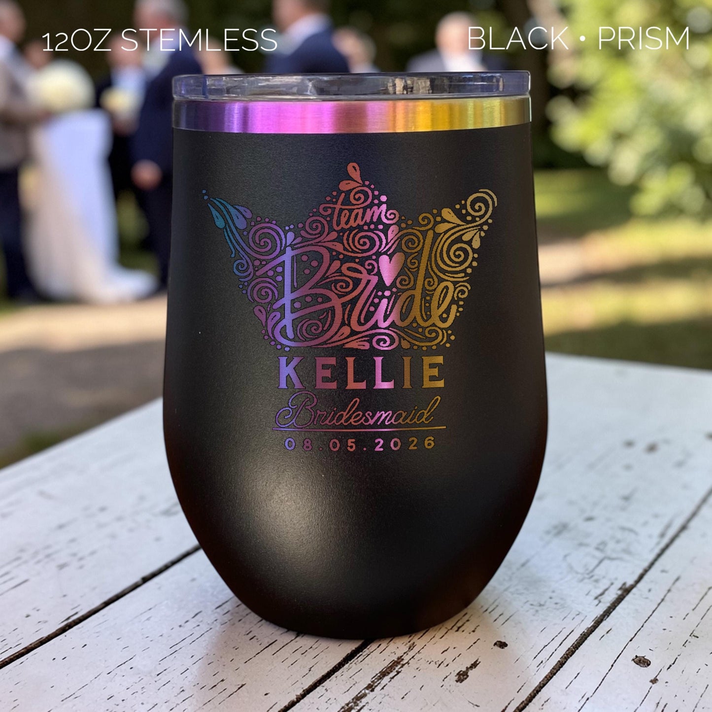 Bridesmaid Gifts Personalized Tumbler | Girls Trip Keepsake, Maid of Honor, Mother of Bride, Flower Girl Proposal