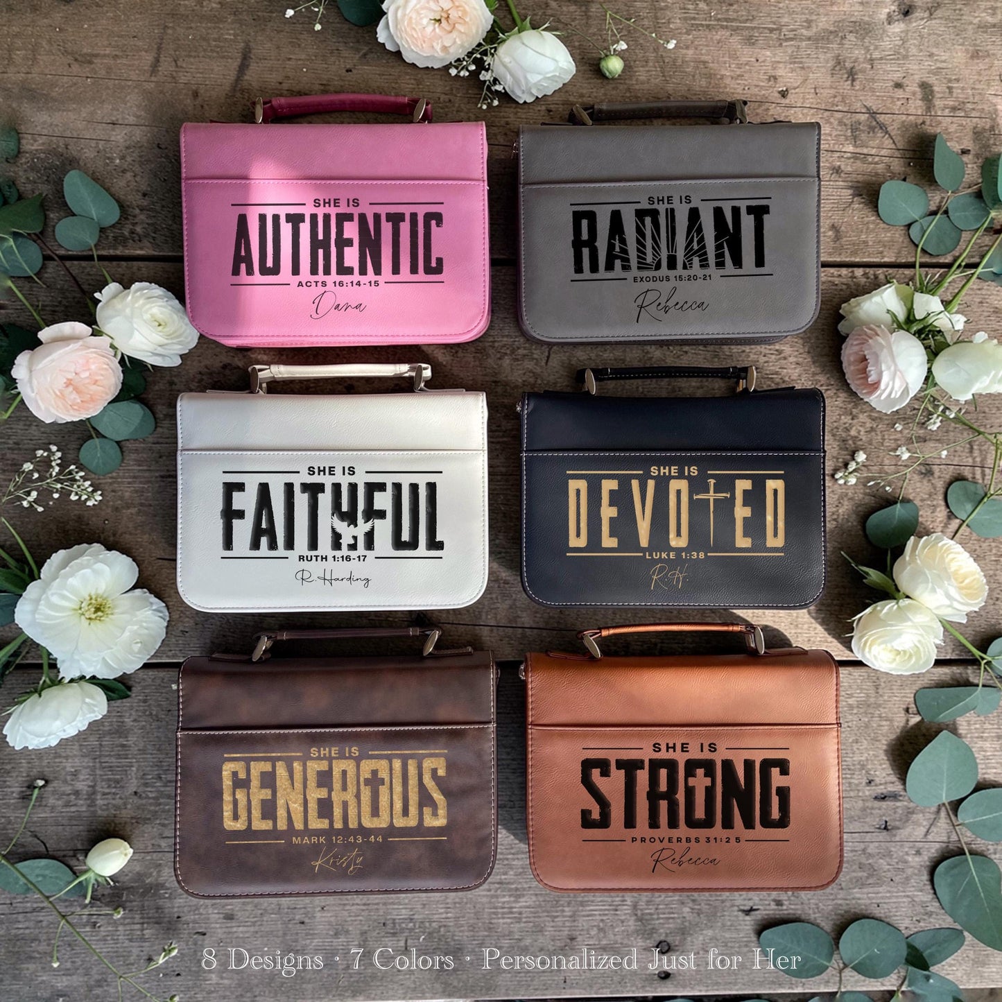 Bridesmaid Personalized Bible Cover | Engraved Vegan Leather Book Cover,  Faith Gift, Matron of Honor, Maid of Honor, Bridesmaids Gifts