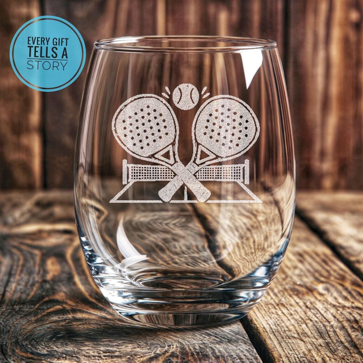 Padel Glasses | Custom Racket Sport Gift, Engraved Whiskey Wine Beer Tea Drinkware for Coaches, Prizes and Padel Lovers
