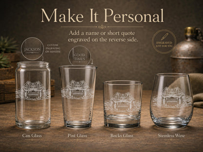 Alligator Drinkware | Personalized Gator Engraved Wine, Whiskey, Beer, Tea Drinkware Gift,  Southern Swamp Wildlife Theme