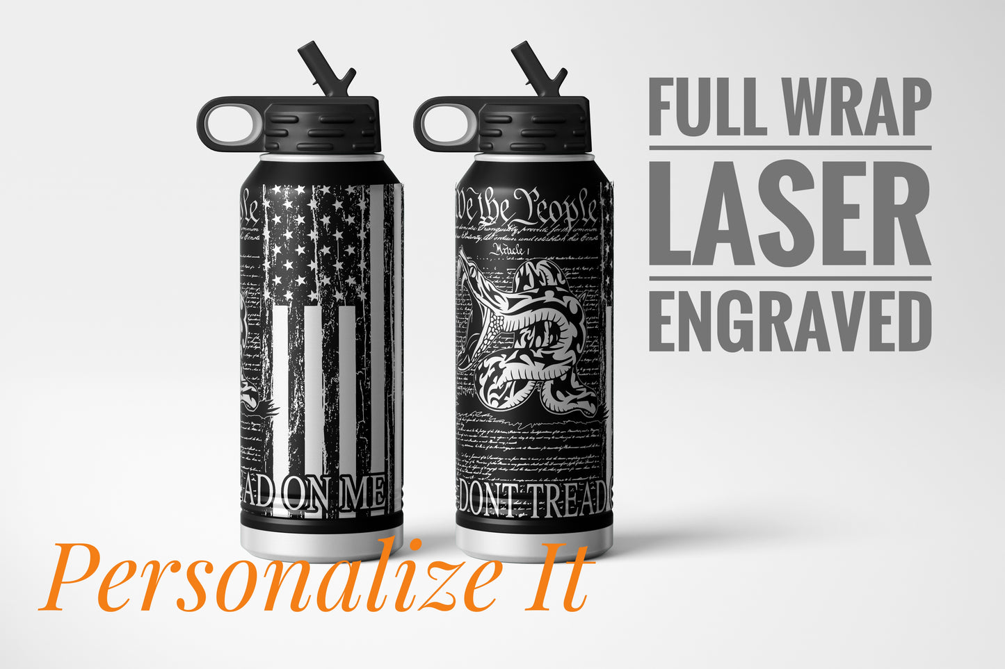 WE THE PEOPLE.  32oz Full 360 degree Engraved Wrap