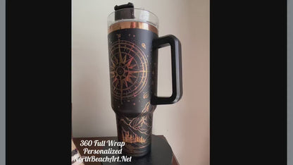 Godmother Gift, Godmother proposal Gift, Godmother Personalized 40-oz Tumbler, 360 Full Wrap