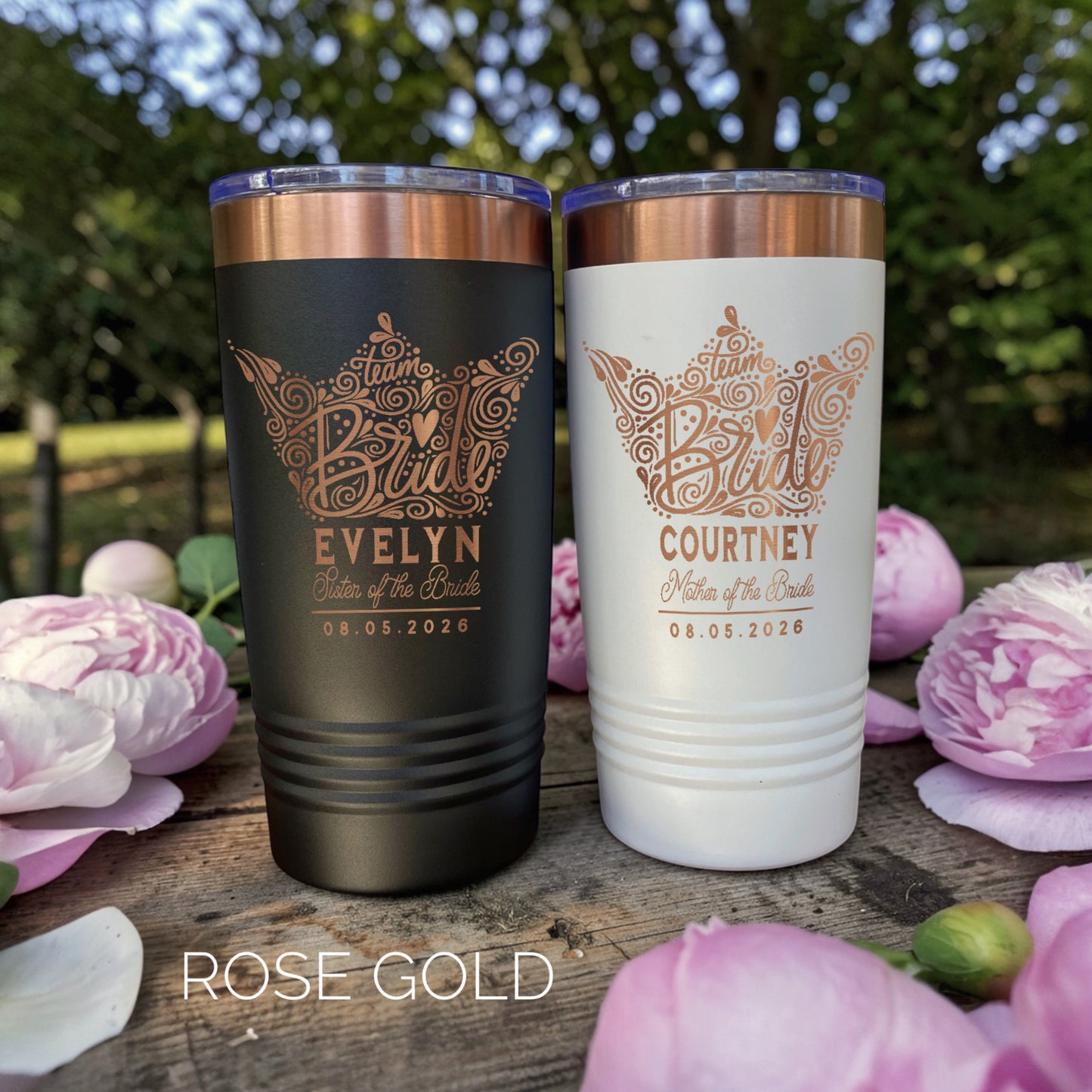 Bridesmaid Gifts Personalized Tumbler | Girls Trip Keepsake, Maid of Honor, Mother of Bride, Flower Girl Proposal