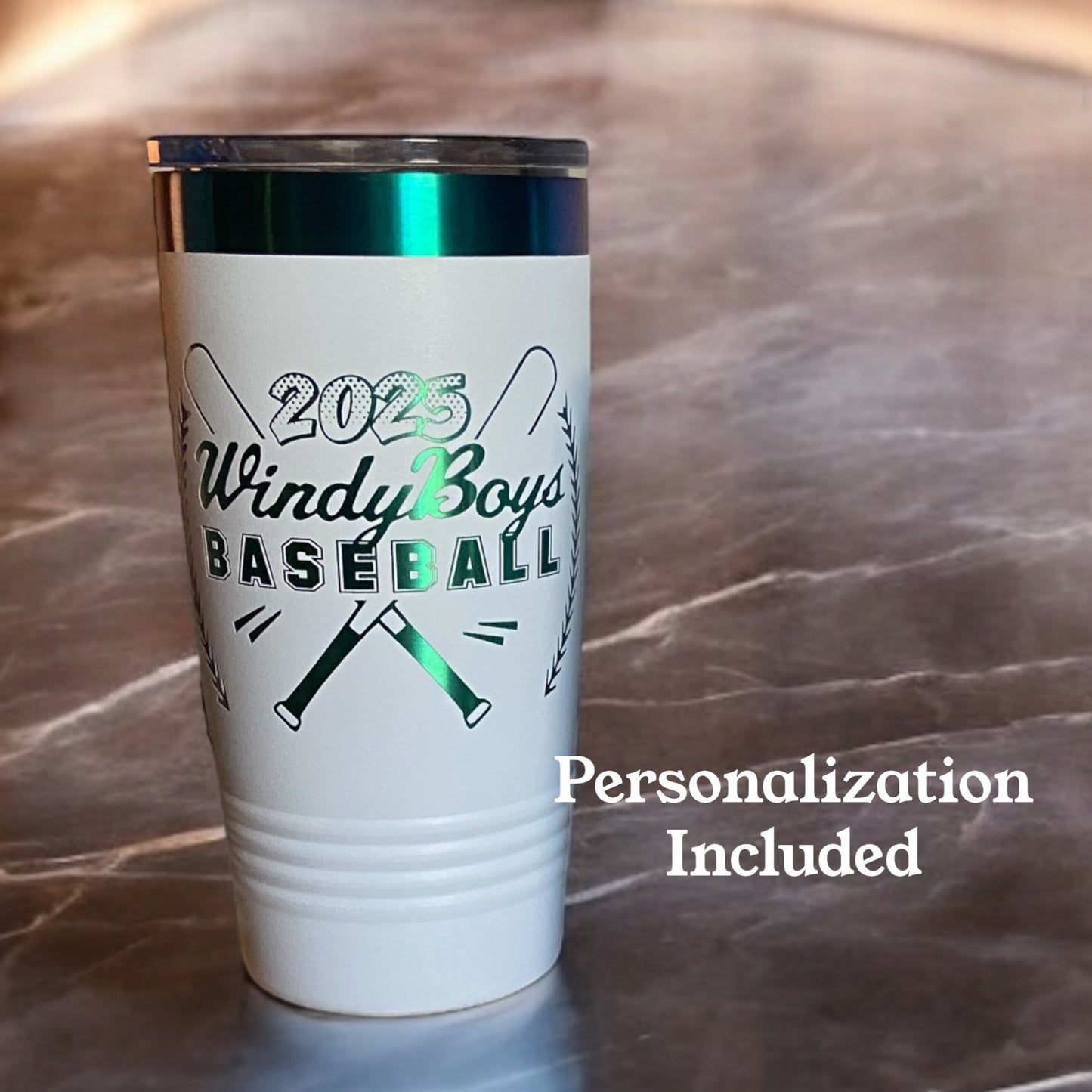 2025 Windermere Baseball Team Tumbler | 20oz Prism Personalized