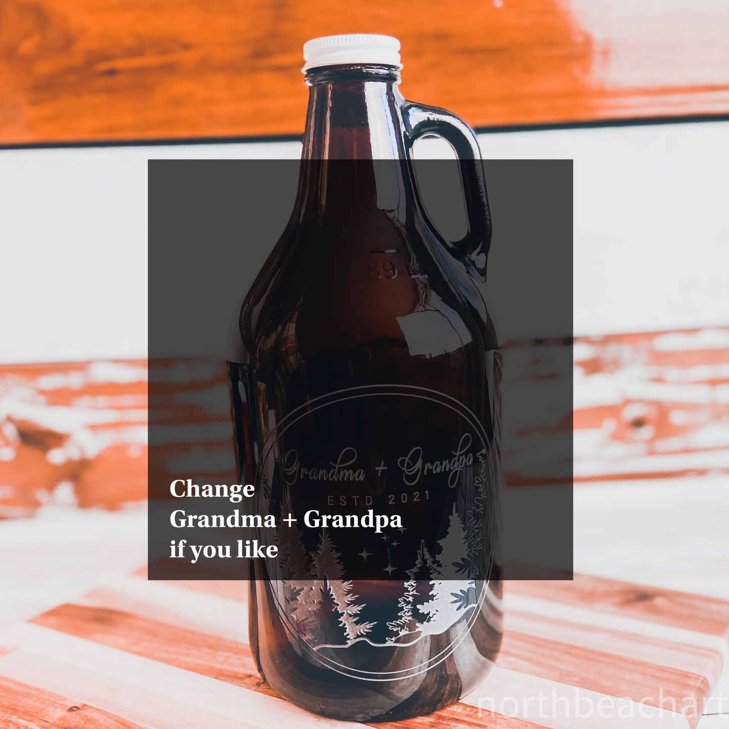 Personalized Grandparents Growler