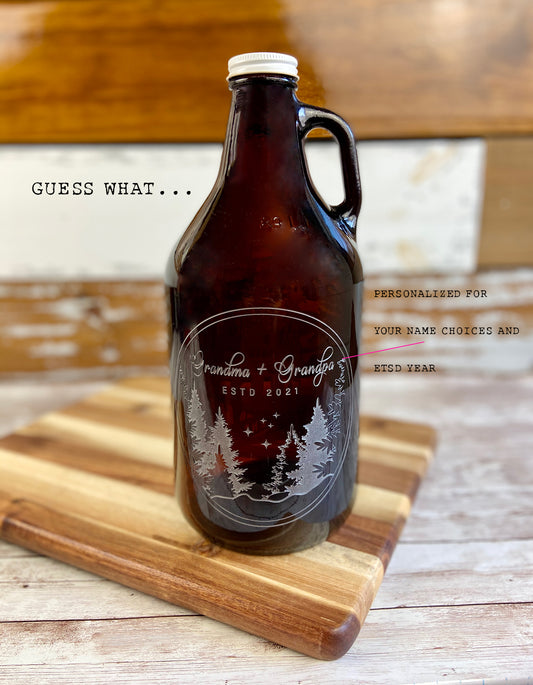 Personalized Grandparents Growler