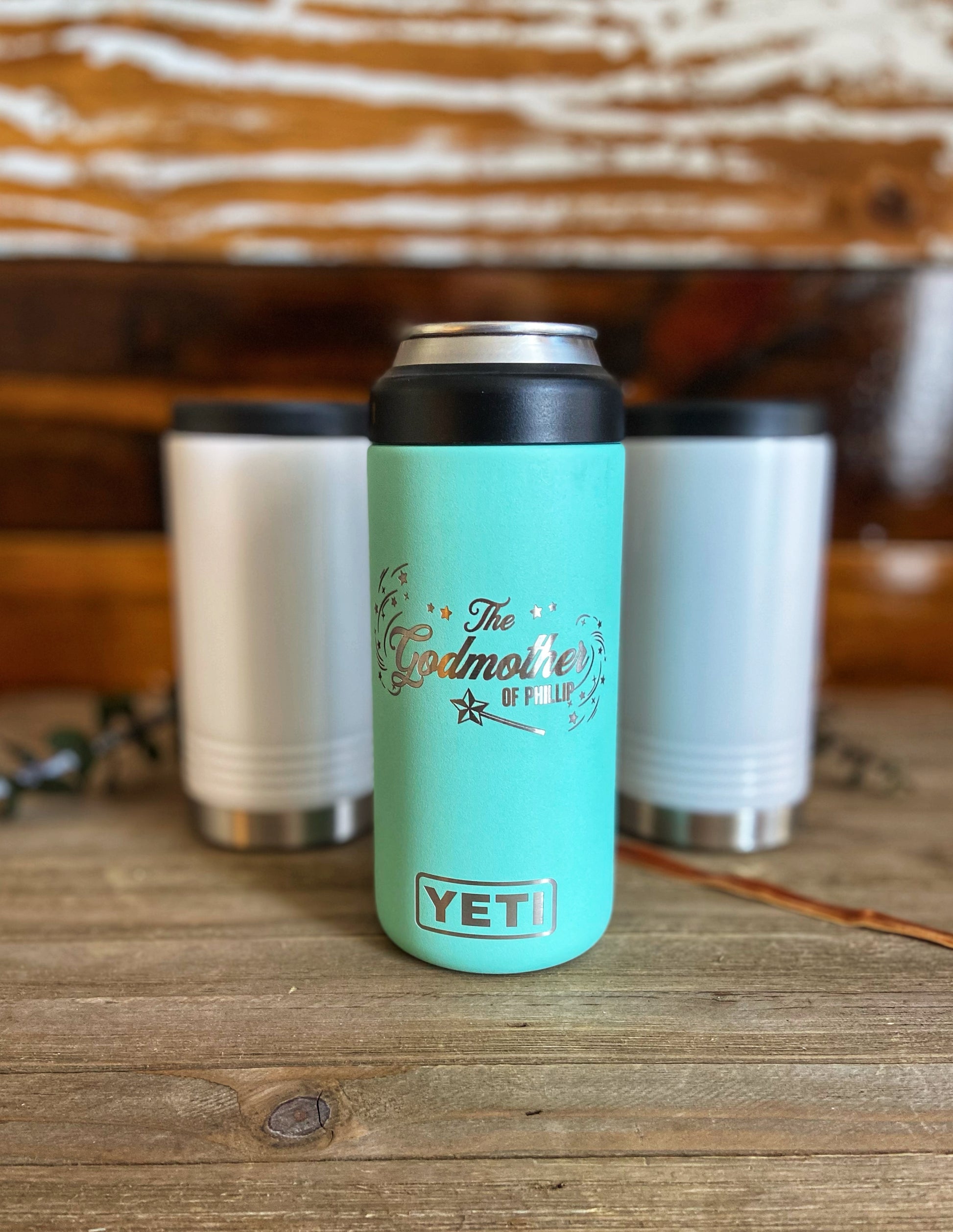 Laser Engraved Authentic Yeti Rambler 16 Oz. COLSTER TALL Can Insulator Navy  Stainless Steel Personalized Vacuum Insulated YETI 