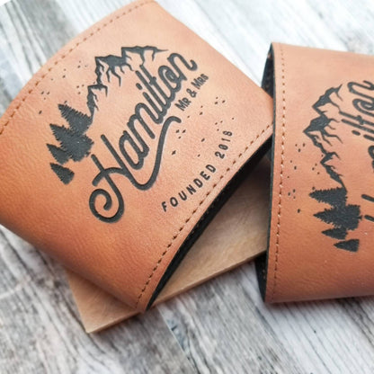 Perfect 3rd Anniversary Gift, Personalized Drink Sleeves, Customize for Any Anniversary Gift
