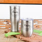 Anniversary Gift For Couples, Personalized SS Pilsner + Wine Tumbler Set, Tin Anniversary gift, 10th Anniversary Gift