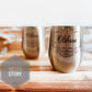 Anniversary Gift For Couples, Personalized Stainless Steel Wine Tumbler Set, Tin Anniversary gift, 10th Anniversary Gift