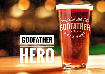 Godfather Gift, Godfather Pint Glass, Godfather Proposal, Baby Baptism Gift, Godfather Birthday