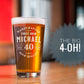 41st Birthday, 41 Years Old, 41st Birthday Pint Glass, Birthday Gift for Him, 1982 Birthday Gift, Personalized Birthday Gift