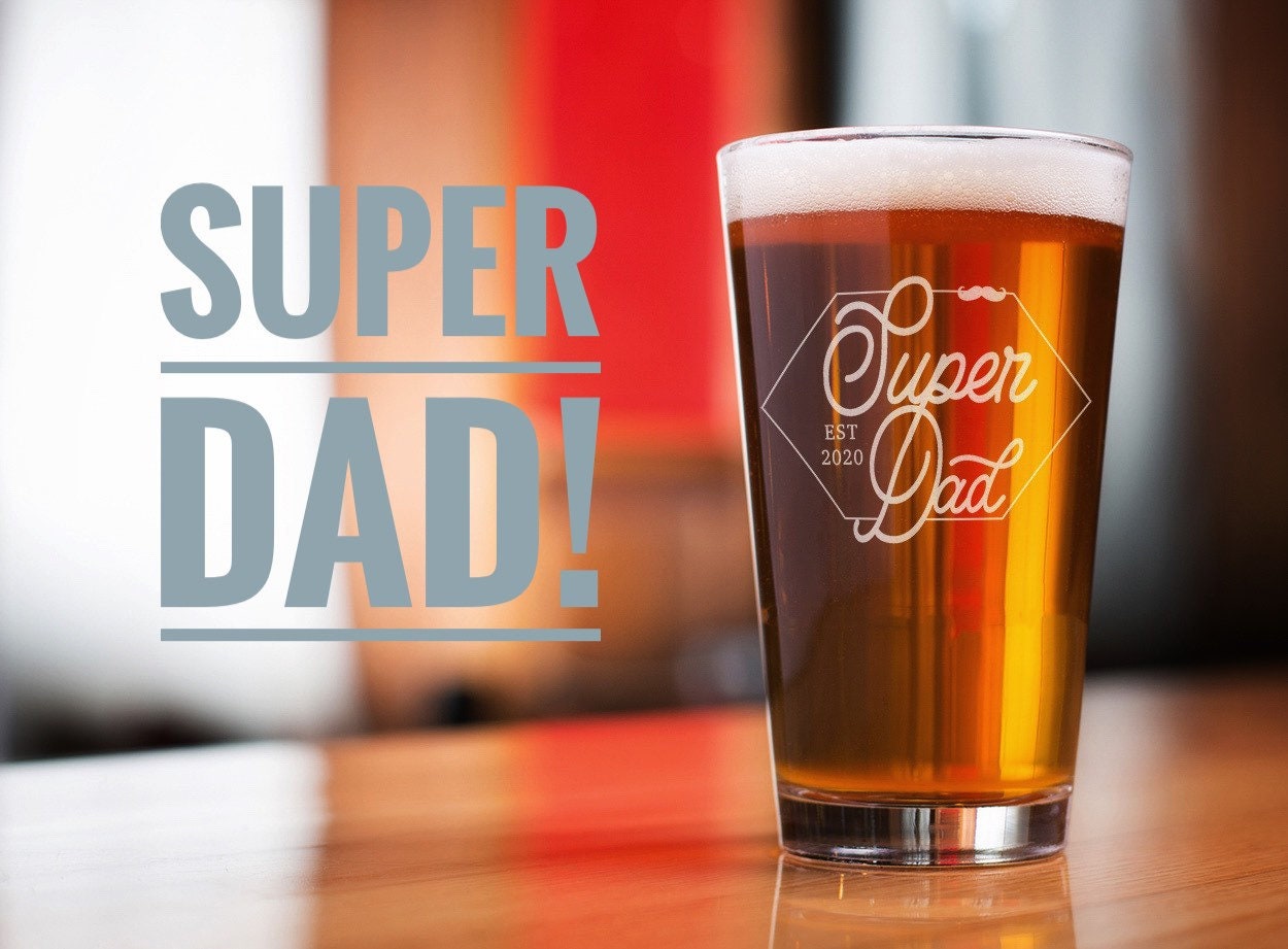 Fathers Day Gift, New Father Gift, New Daddy Gift, Personalized Fathers Gift, Personalized pint gifts for dad