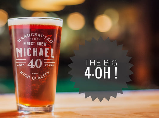 41st Birthday, 41 Years Old, 41st Birthday Pint Glass, Birthday Gift for Him, 1982 Birthday Gift, Personalized Birthday Gift