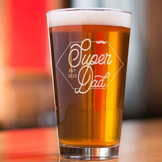 Fathers Day Gift, New Father Gift, New Daddy Gift, Personalized Fathers Gift, Personalized pint gifts for dad