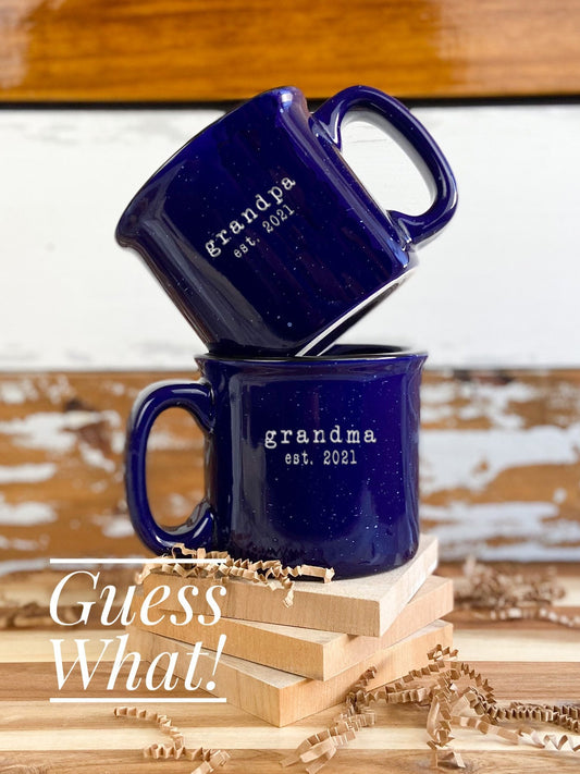 Guess What Pregnancy Announcement Grandparents Mug Gift, New Grandparents Gift, Grandparent gifts