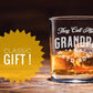 Grandpa Gift Fathers Day Gift for Grandpa, Pregnancy Announcement Rocks Glass, Pregnancy Reveal To Grandpa, Gift for Grandpa