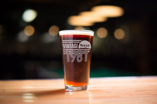 40th Birthday - 40 Years Old - 40th Birthday Pint - Birthday Gift - 1981 Birthday Gift