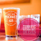 48th Birthday, 48 Years Old, 48th Birthday Pint Glass, Birthday Gift for Him, Husband Birthday, 1973 Birthday Gift, Personalized Birthday