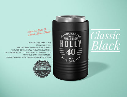 40th Birthday Gift, 40 Years Old, 40th Birthday Can Cooler, Birthday Gift for Him, 1981 Birthday Gift, Personalized Tumbler